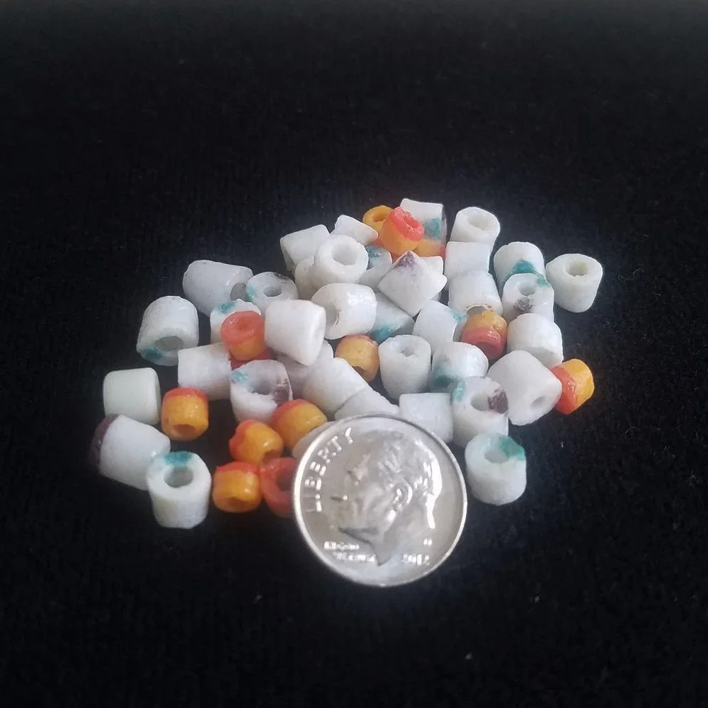 50 African KROBO BEADS multicolor NEW vintage bundle lot DIY art Africa